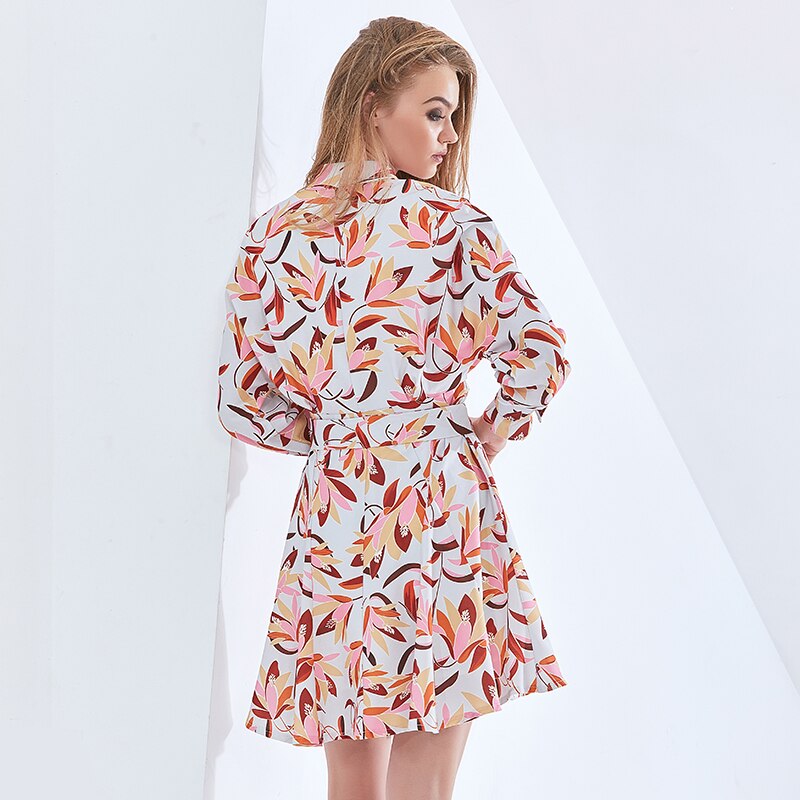 TWOTWINSTYLE-robe-imprim-e-pour-femmes-col-en-V-manches-longues-taille-haute-ceintures-robes-l