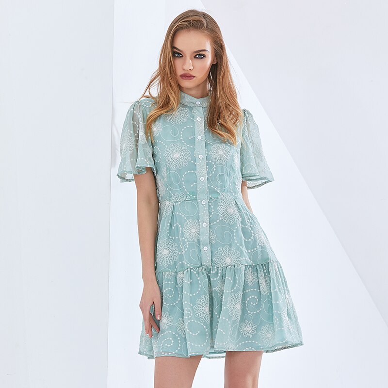 Deuxtwinstyle-l-gant-Hit-couleur-robe-pour-les-femmes-Perspective-manches-bouffantes-taille-haute-imprimer-robes