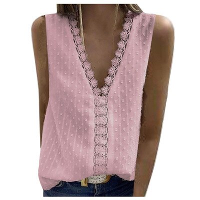 Chemisier-en-mousseline-de-soie-pour-femmes-l-gant-col-en-V-manches-courtes-Sexy-ajour