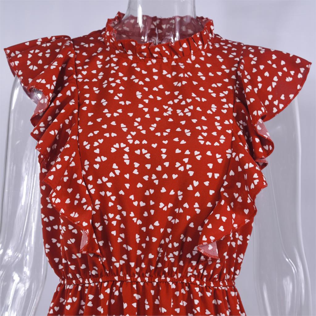 robe-femmes-l-gant-t-imprim-fleuri-volants-ajust-v-tements-genoux-2020-rouge-robes-pour