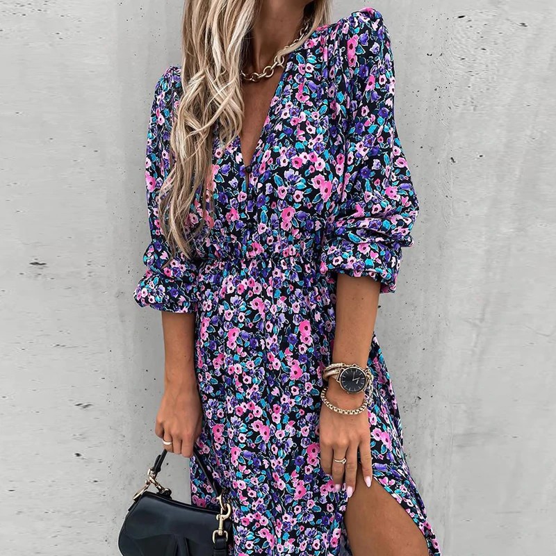 ROBE LONGUE BOHÈME & T-SHIRT LORNA