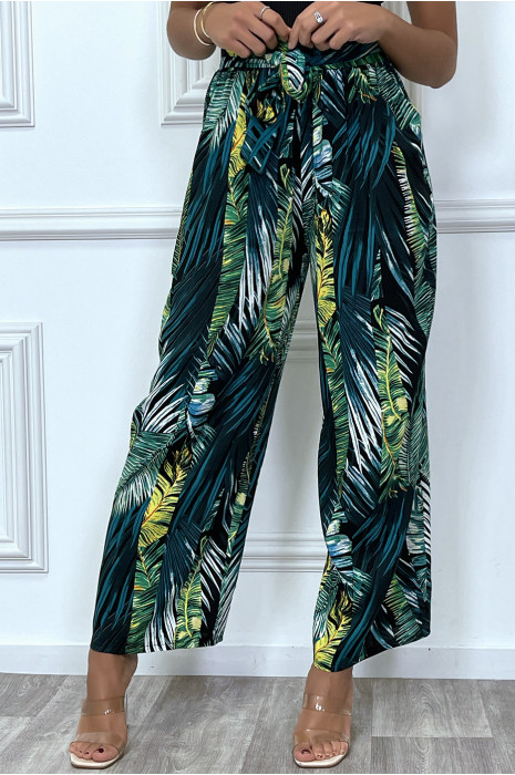 pantalon-palazzo-vert-imprimes-feuilles-avec-ceinture (3)