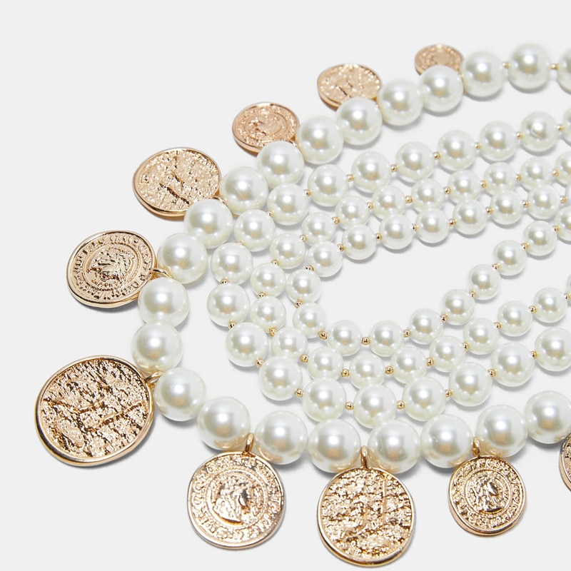 Meilleur-lady-ZA-pendentif-en-m-tal-Simul-collier-en-perles-Pour-Les-Femmes-D-claration
