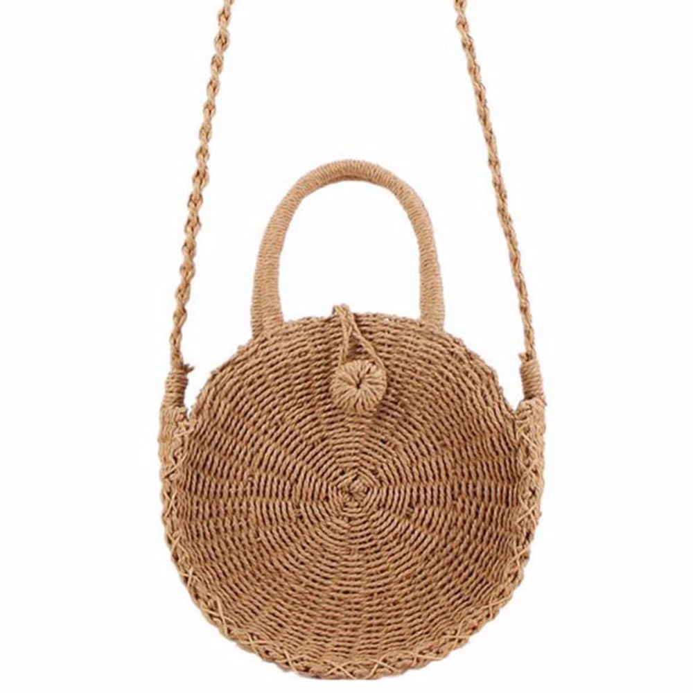 2018-Nouveau-Rotin-Tiss-Ronde-Messenger-Sac-Main-Femmes-vacances-D-t-Plage-R-tro-Fourre