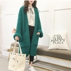 Korobov-Korean-V-Neck-New-Arrival-Cardigans-Auttum-Long-Sleeve-Women-Cardigan-Thick-Solid-Pockets-Female