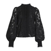 Deuxtwinstyle-Patchwork-dentelle-femmes-chemises-lanterne-manches-longues-col-montant-chemise-cor-enne-Blouse-femme-2019