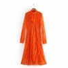 Withered-england-style-solid-office-lady-lace-elegant-bow-party-midi-dress-women-vestidos-de-fiesta