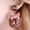 NeeFu-WoFu-goutte-strass-cristal-cravate-grande-boucle-d-oreille-pendaison-en-alliage-de-Zinc-grand