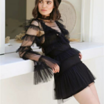 AC-2019-mode-printemps-dentelle-femmes-maille-Flare-manches-f-e-robes-noires-de-haute-qualit