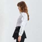 Deuxtwinstyle-d-contract-solide-t-Blouse-Top-femme-2019-nouvelle-mode-mar-e-col-en-V
