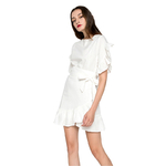 TWOTWINSTYLE-Ruffles-Dress-For-Women-Petal-Sleeve-With-Belt-High-Waist-Irregular-Dresses-Dresses-Female-Fashion