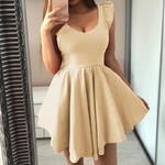 Cute-Party-Dress-Sweet-V-neck-Mini-Dress-Ruffles-Sleeve-A-line-Outwear-Red-Dress-2019
