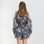 TWOTWINSTYLE-Summer-Print-Women-s-Playsuits-V-Neck-Flare-Sleeve-Off-Shoulder-High-Waist-Slim-Lace