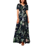 SHIBEVER-D-t-Sexy-Imprimer-Femmes-Robe-Vintage-Dentelle-Up-Party-Robe-Longue-Casual-Boho-Robe