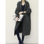 Women-2018-winter-sweaters-ladies-plus-size-black-coarse-wool-lapel-thick-knitwear-gray-oversize-fashion