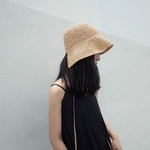 La-MaxPa-l-europe-R-tro-D-t-Crochet-Fait-Main-Chapeau-De-Paille-Femelle