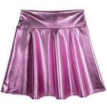 FLORATA-Fashion-New-Patent-Leather-Shorts-Women-Sexy-Casual-Shiny-Metallic-Elastic-Waist-Short-Skirt-Dance