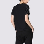 TWOTWINSTYLE-Ruffles-Black-T-Shirt-Ladies-Patchwork-O-Neck-Short-Sleeve-Oversize-T-Shirts-2018-Summer