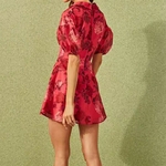 Deuxtwinstyle-Vintage-fleur-imprimer-femmes-robe-col-en-V-manches-bouffantes-taille-haute-Slim-Mini-robes