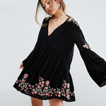 Floral-Embroidery-A-line-mini-dresses-2018-spring-rayon-v-neck-flare-long-sleeve-boho-chic