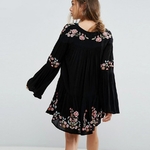 Floral-Embroidery-A-line-mini-dresses-2018-spring-rayon-v-neck-flare-long-sleeve-boho-chic