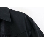 Veste-simili-cuir-ceinture-simple-boutonnage-Slim-veste-longue-femme-Streetwear-noir-bouton-manteau-coupe-vent