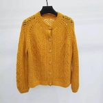 Super-Chic-Mario-pull-Cardigan-automne-hiver-femmes-pull-laine-Mohair-pull-over-avec-boutons