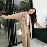 2019-automne-loisirs-costume-ensemble-femme-surdimensionn-Long-Blazer-taille-haute-cheville-longueur-pantalon-droit-cor