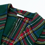 Mossha-l-gant-tweed-carreaux-blazer-femme-d-contract-bouton-blazer-Automne-hiver-veste-Vintage-manches