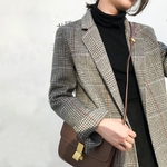 2019-automne-costume-carreaux-Blazer-Vintage-l-che-manches-longues-pied-de-poule-costume-veste-femmes
