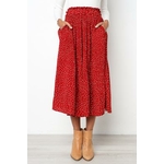 2019-t-d-contract-en-mousseline-de-soie-imprimer-poches-taille-haute-pliss-e-Maxi-jupe