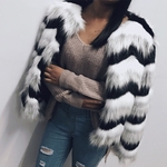 Poilu-moelleux-fourrure-manteau-femmes-hiver-paissir-chaud-veste-manches-longues-o-cou-Slim-contraste-couleur