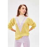 Pull-femmes-Trendyol-mod-le-jaune-pulls-col-roul-mod-le-deuxaw20za0058