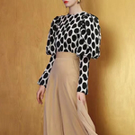 Deuxtwinstyle-pois-femmes-Blouse-lanterne-manches-longues-O-cou-chemises-femme-2019-automne-surdimensionn-mode-nouvelles