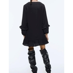 Star-luciole-automne-nouvelle-mode-Za-robe-femmes-2019-d-contract-doux-lanterne-manches-drap-col