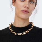 JUST-FEEL-ZA-cercles-g-om-triques-Chokers-collier-femmes-Boho-ethnique-couleur-or-Maxi-cha