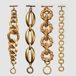 Juste-sentir-plus-r-cent-ZA-Vintage-lien-cha-ne-bracelets-pour-Femme-mode-or-couleur