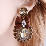 NeeFu-WoFu-goutte-strass-cristal-cravate-grande-boucle-d-oreille-pendaison-en-alliage-de-Zinc-grand