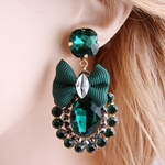 NeeFu-WoFu-goutte-strass-cristal-cravate-grande-boucle-d-oreille-pendaison-en-alliage-de-Zinc-grand