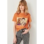 Trendyol-femmes-coton-t-shirts-moutarde-imprim-haut-tricot-pour-les-femmes-basique-T-Shirt-TWOSS19VG0126