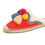 Furry-Slippers-Women-Rubber-Hemp-Colors-Tienda-Soludos-Spring-Summer-Tassel-Fluffy-Ball-Canvas-Mule-Shoes