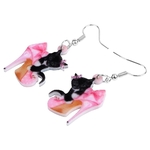 Bonsny-Acrylic-Valentine-s-Day-High-Heels-Black-Cat-Earrings-Drop-Dangle-Jewelry-For-Women-Girls