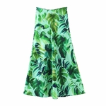 Withered-summer-england-high-street-tropical-print-chiffon-loose-blouse-women-high-waist-midi-skirt-women