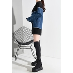 EAM-Loose-Fit-Denim-Burr-Split-Asymmetrical-Sweatshirt-New-Round-Neck-Long-Sleeve-Women-Big