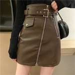 Alien-Kitty-ceinture-en-cuir-PU-pour-femmes-Mini-jupe-lanc-e-en-cuir-PU-douce