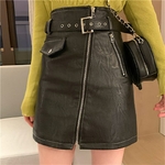 Alien-Kitty-ceinture-en-cuir-PU-pour-femmes-Mini-jupe-lanc-e-en-cuir-PU-douce