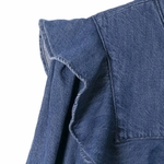 2021-nouveau-printemps-femmes-volants-d-coration-Denim-chemise-Femme-col-montant-manches-longues-Blouse-d