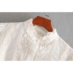Femmes-Blouse-broderie-chemise-automne-2020-nouvelle-mode-vider-dentelle-Patchwork-ray-moderne-dame-hauts-courts