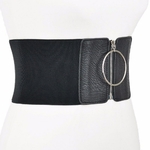 Ceinture-lastique-Super-large-pour-femmes-Version-cor-enne-de-la-bague-fermeture-clair-noire-sauvage