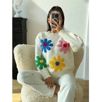 Pull-brod-de-fleurs-vintage-pour-femmes-pull-manches-longues-col-rond-optique-f-minine-streetwear